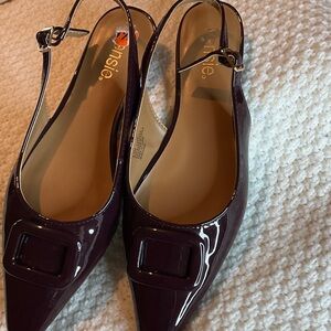 Kensie Women's Dark Purple Slingback Flats